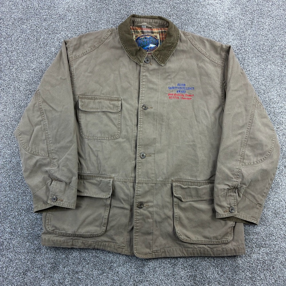 Vintage‎ Dunbrooke Upstream Field Jacket Mens XL Flannel Lined Chore Barn Coat